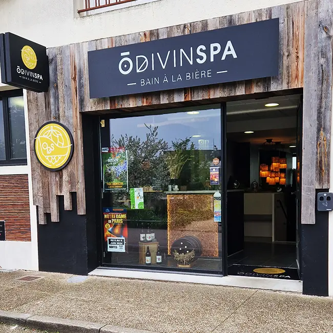 Vitrine-O-Divin-SPA-Vertou Espace SPA bien-être Nantes détente et privatif